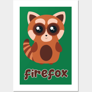 Firefox - Red Panda Posters and Art